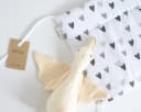 Loolay Bettnestchen HERZ Grau Baumwolle Atmungsaktives Babybett Bild 5