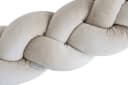 Loolay Nestchenschlange SAMT BEIGE Geflochtenes Kissen Zierkissen Dekokissen Bettumrandung Bild 2