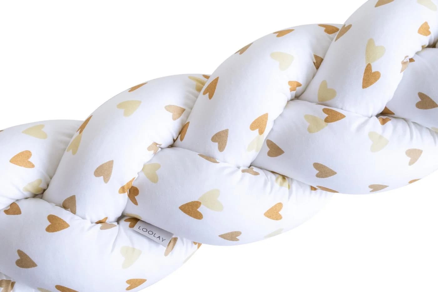 Loolay Geflochtenes Kissen Beige Bettumrandung - Bild 2