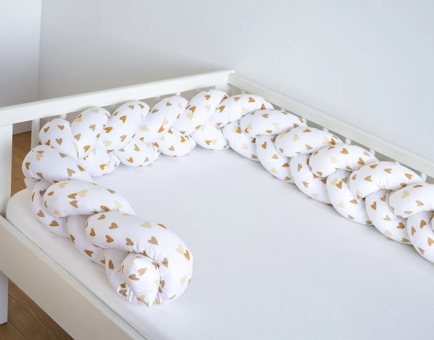 Loolay Geflochtenes Kissen Beige Bettumrandung - Bild 5
