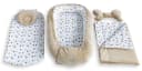 Loolay Kuschelnest BABYNEST 5-tlg. Set Premium Babyausstattung Baumwolle & Samt Velours Bild 1