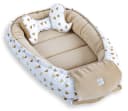 Loolay Kuschelnest BABYNEST 5-tlg. Set Premium Babyausstattung Baumwolle & Samt Velours Bild 5