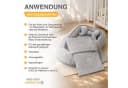 Loolay Kuschelnest BABYNEST SOLO Premium Babyausstattung Baumwolle & Samt Velours Beige/Braun Bild 4