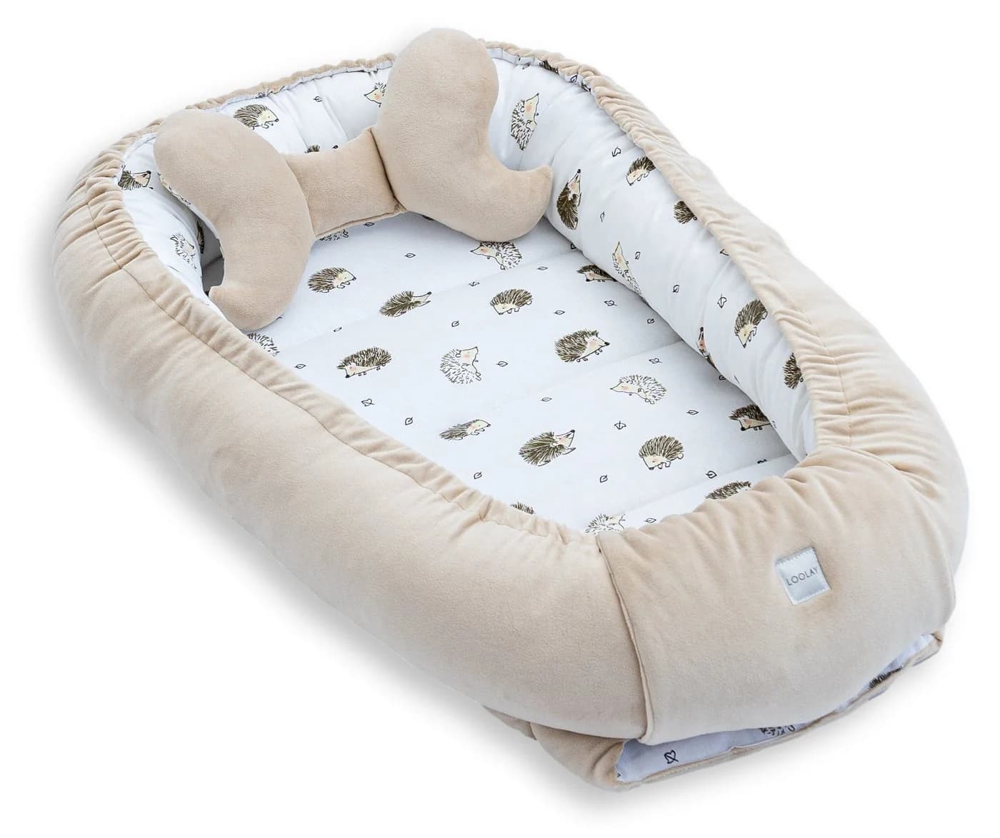 Loolay Kuschelnest BABYNEST 5-tlg. Set Premium Babyausstattung Baumwolle & Samt Velours - Bild 4