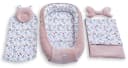 Loolay Kuschelnest 5-tlg. Set Premium Babyausstattung Baumwolle & Samt Velours Bild 1