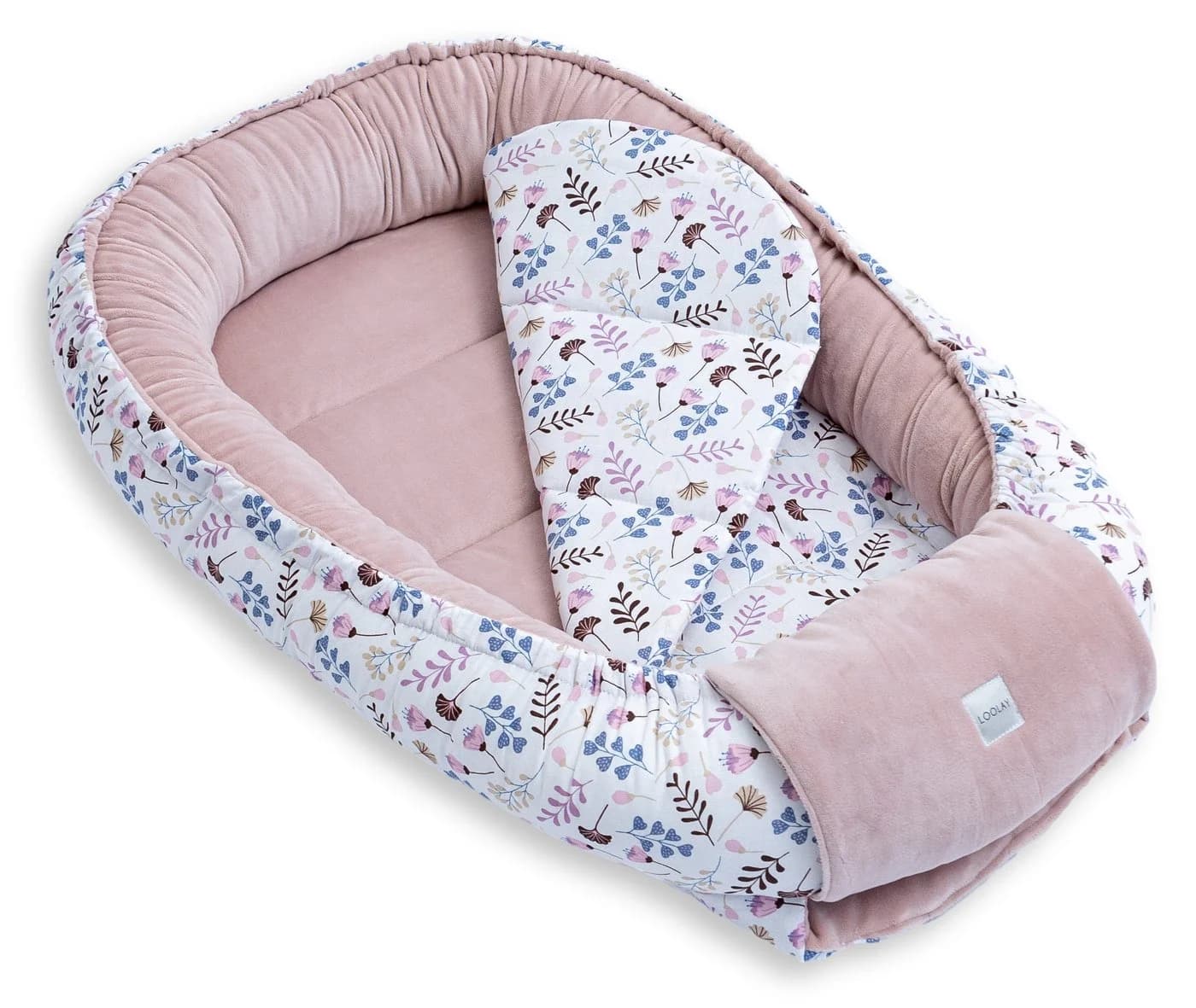 Loolay Kuschelnest 5-tlg. Set Premium Babyausstattung Baumwolle & Samt Velours - Bild 4