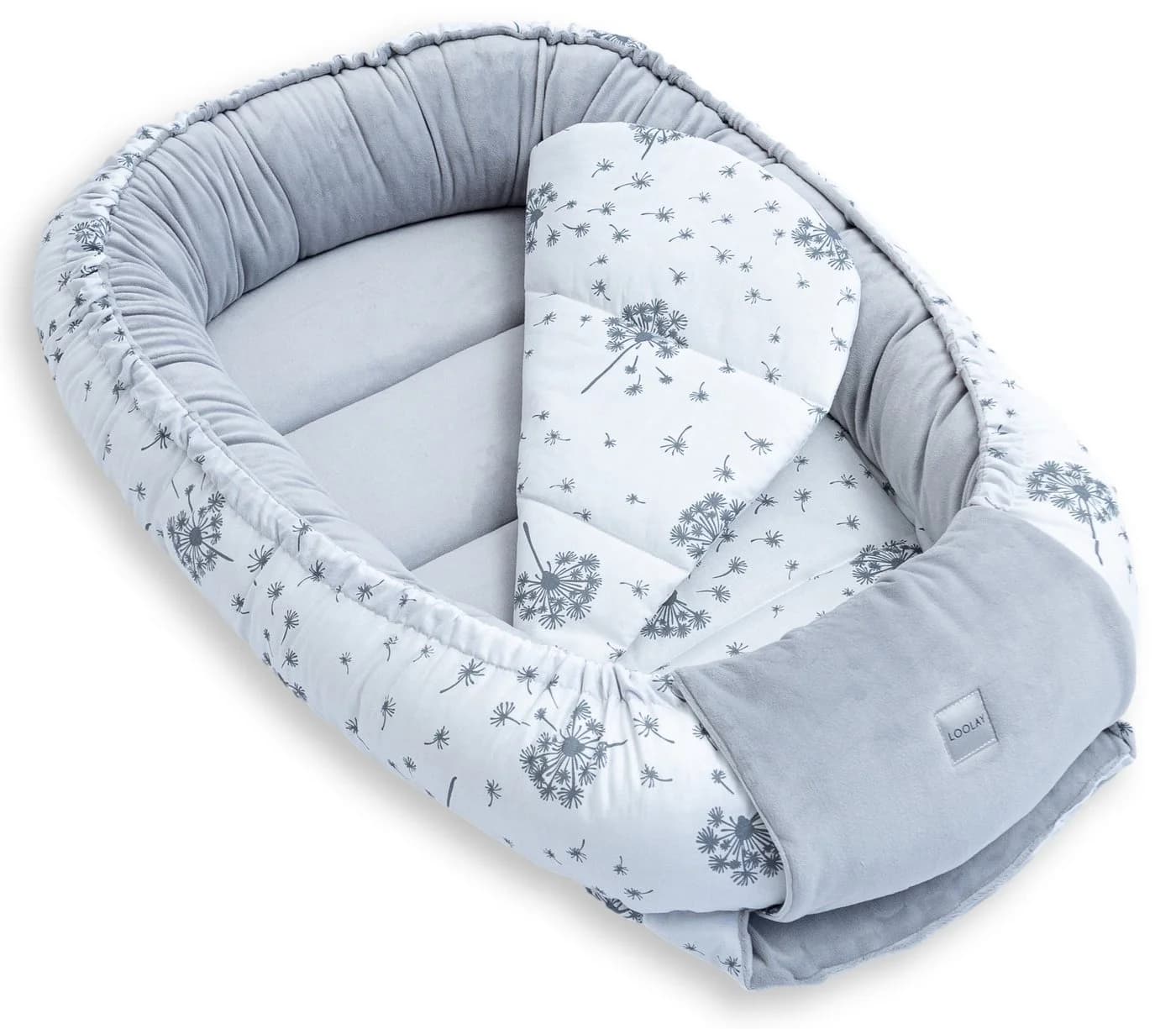 Loolay Kuschelnest BABYNEST 5-tlg. Set PREMIUM Baumwolle & Samt Velours - Bild 5