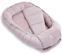 Loolay Kuschelnest BABYNEST 5-tlg. Set Premium Babyausstattung Baumwolle & Samt Velours Rosa Bild 4