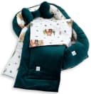 Loolay Kuschelnest BABYNEST + DECKE + Kissen Baumwolle & Samt Velours Bild 2