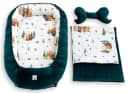 Loolay Kuschelnest BABYNEST + DECKE + Kissen Baumwolle & Samt Velours Bild 3
