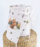 Loolay Bettnestchen Bärchen Familie Beige Atmungsaktives Babybett Bild 2