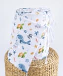 Loolay Bettnestchen Meer Ozean Wal Fische Schildkröte Baumwolle Babybett Bild 2