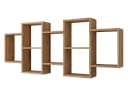 MIRJAN24 Wandregal Trio 001 Braun Laminat Bild 2