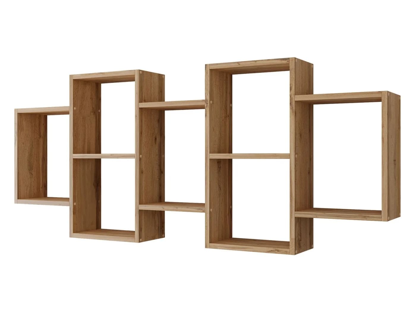 MIRJAN24 Wandregal Trio 001 Braun Laminat - Bild 2