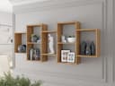 MIRJAN24 Wandregal Trio 001 Braun Laminat Bild 3