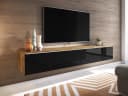 MIRJAN24 TV-Schrank D180 Hochglanz Schwarz Weiß Grau Bild 1