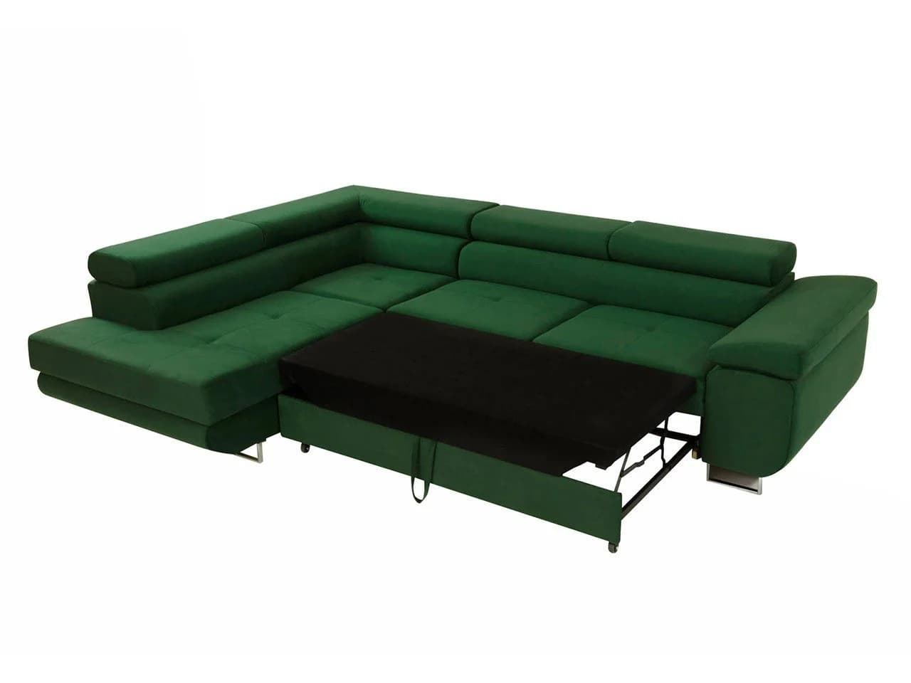 MIRJAN24 Ecksofa Torezio mit Bettkasten und Schlaffunktion Schwarz - Bild 4