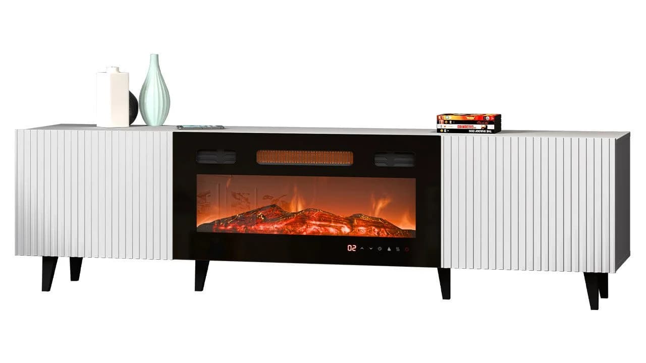 MIRJAN24 TV-Schrank Pafos 180 mit Elektrischem Kamin - Bild 2