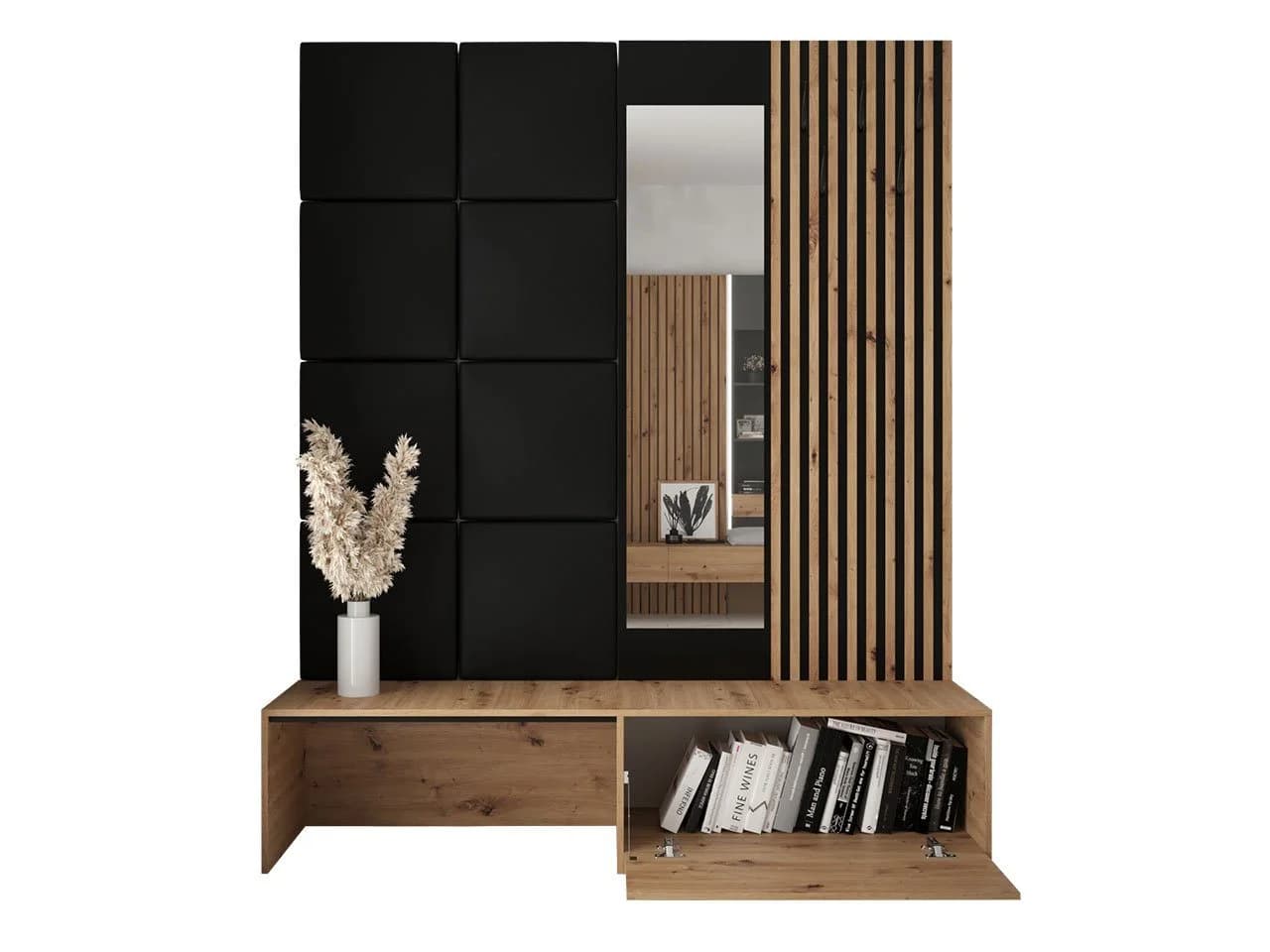 MIRJAN24 Garderoben-Set Premium mit Spiegel und Schuhschrank - Bild 3