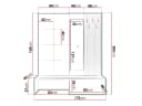 MIRJAN24 Garderoben-Set Premium mit Spiegel und Schuhschrank Bild 5