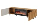 MIRJAN24 TV-Schrank Vamos 180 mit Elektrischem Kamin LED-Flamme Bild 3