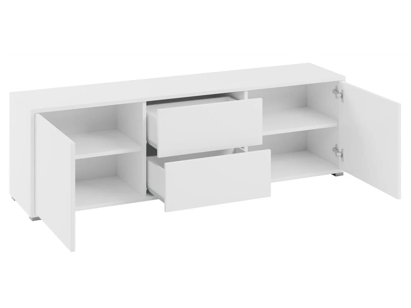 MIRJAN24 TV-Schrank Gesita 2D2SZ Weiß Grifflos - Bild 3
