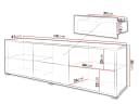 MIRJAN24 TV-Schrank Gesita 2D2SZ Weiß Grifflos Bild 5