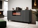 MIRJAN24 Kommode Vamos Grey 180 mit LED-Kamin und Heizfunktion Bild 1