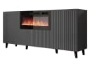 MIRJAN24 Kommode Vamos Grey 180 mit LED-Kamin und Heizfunktion Bild 2