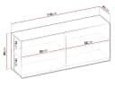 MIRJAN24 Hängeschrank Teen Flex 2D TF-10 2-Türer Weiß Bild 4