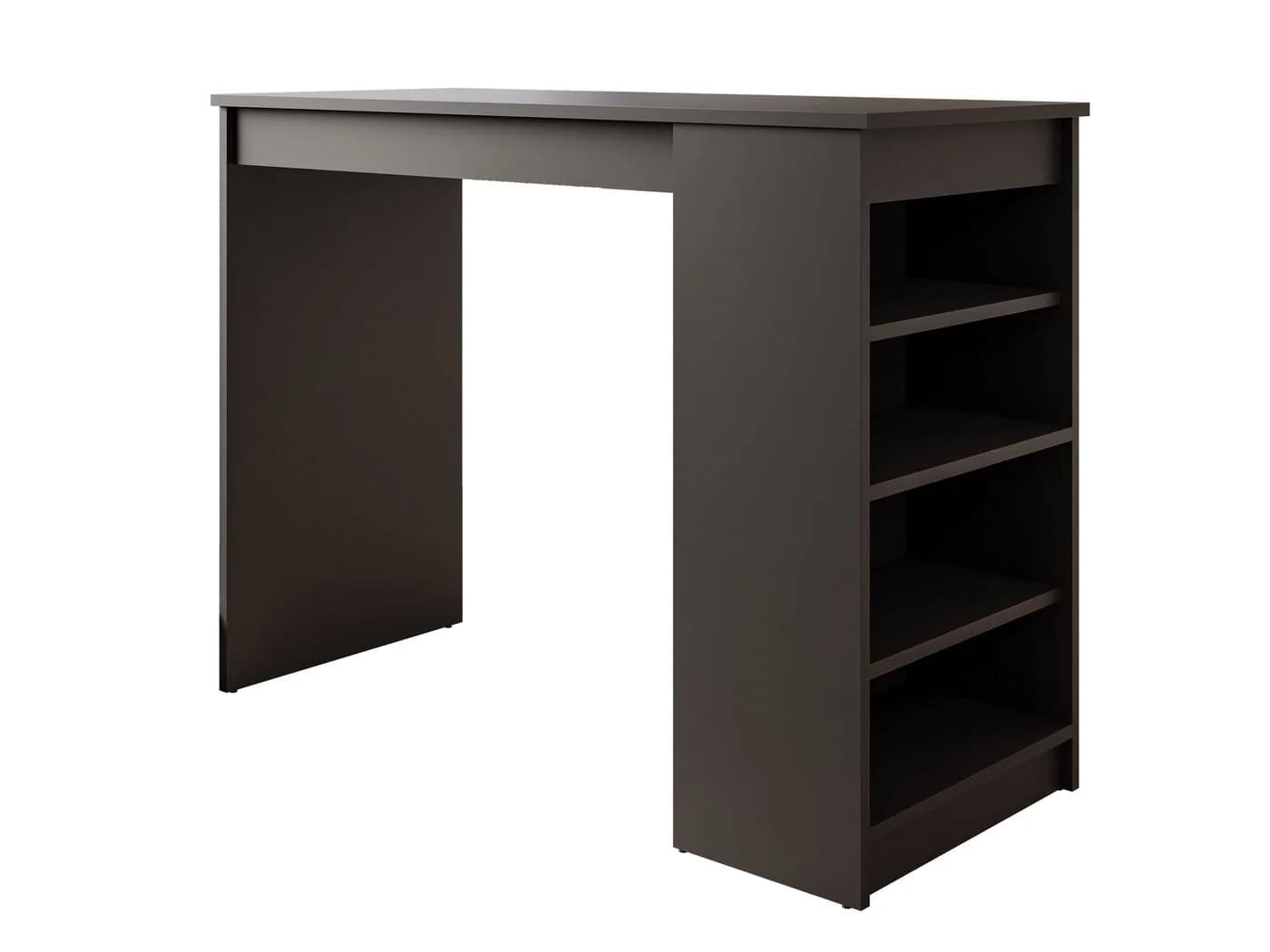 MIRJAN24 Bartisch Zotino Schwarz Laminat mit Regal - Bild 2
