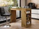 MIRJAN24 Bartisch Zotino mit Regale Braun Laminat Bild 1