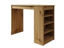 MIRJAN24 Bartisch Zotino mit Regale Braun Laminat Bild 2