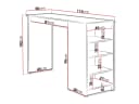 MIRJAN24 Bartisch Zotino mit Regale Braun Laminat Bild 3