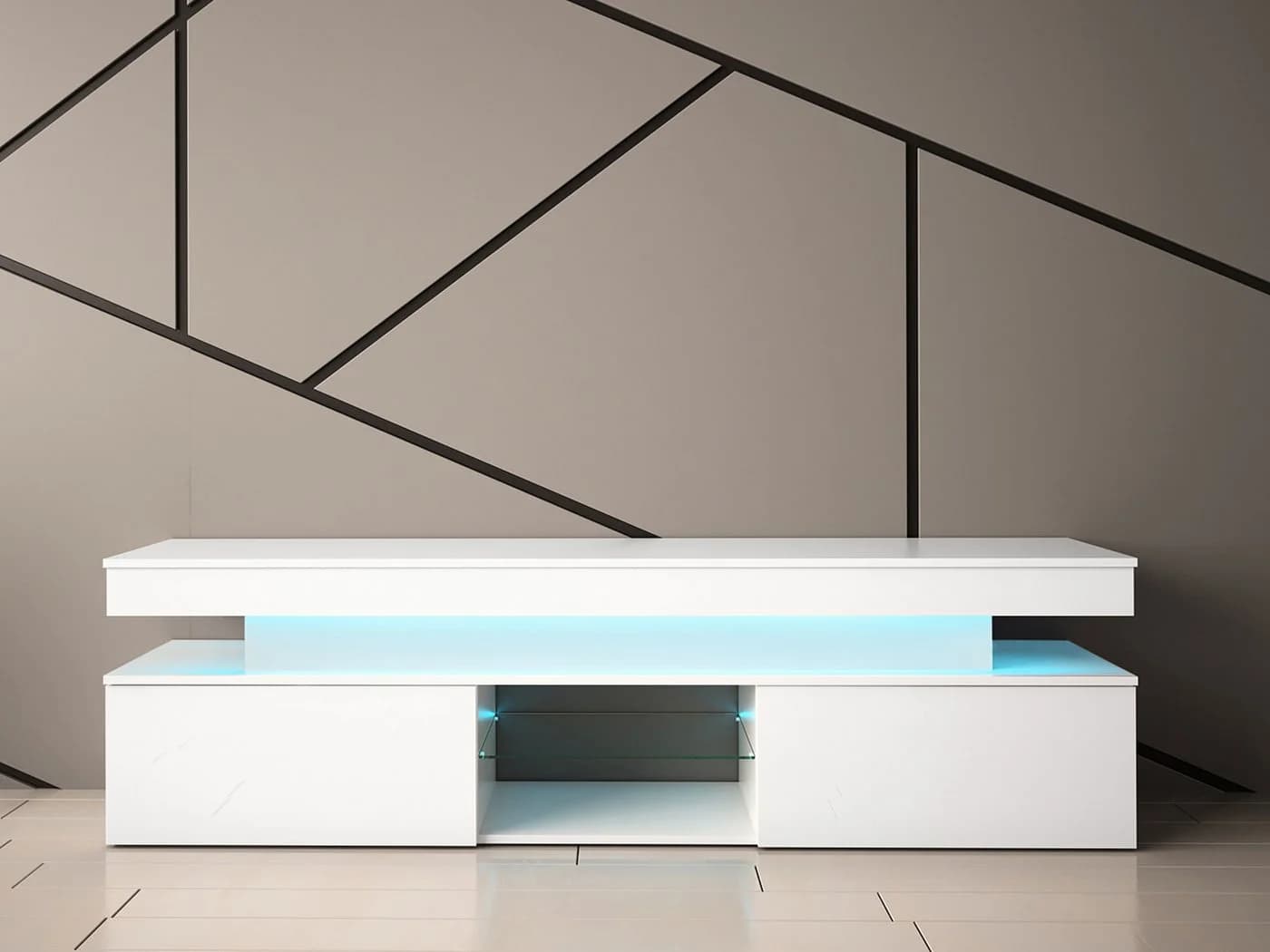 MIRJAN24 TV-Schrank Glossa 2D 190 mit LED-Beleuchtung - Bild 3