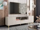 MIRJAN24 TV-Schrank Xylix 2D1SZ mit Metallgriffen Gold Bild 1