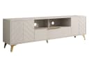 MIRJAN24 TV-Schrank Xylix 2D1SZ mit Metallgriffen Gold Bild 2
