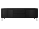 MIRJAN24 TV-Schrank Ozmi 2K2SZ Schwarz Push-to-Open Bild 2