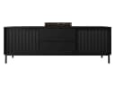 MIRJAN24 TV-Schrank Ozmi 2K2SZ Schwarz Push-to-Open Bild 3
