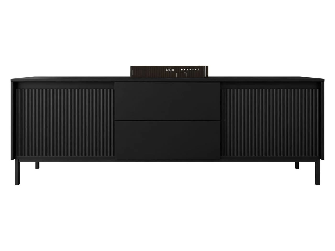MIRJAN24 TV-Schrank Ozmi 2K2SZ Schwarz Push-to-Open - Bild 3