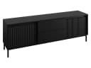 MIRJAN24 TV-Schrank Ozmi 2K2SZ Schwarz Push-to-Open Bild 4