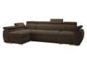 MIRJAN24 Ecksofa Boston LCP mit Schlaffunktion und Bettkästen Braun Samt Bild 1