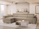 MIRJAN24 Ecksofa Boston LCP Beige mit Schlaffunktion und Bettkästen Bild 2