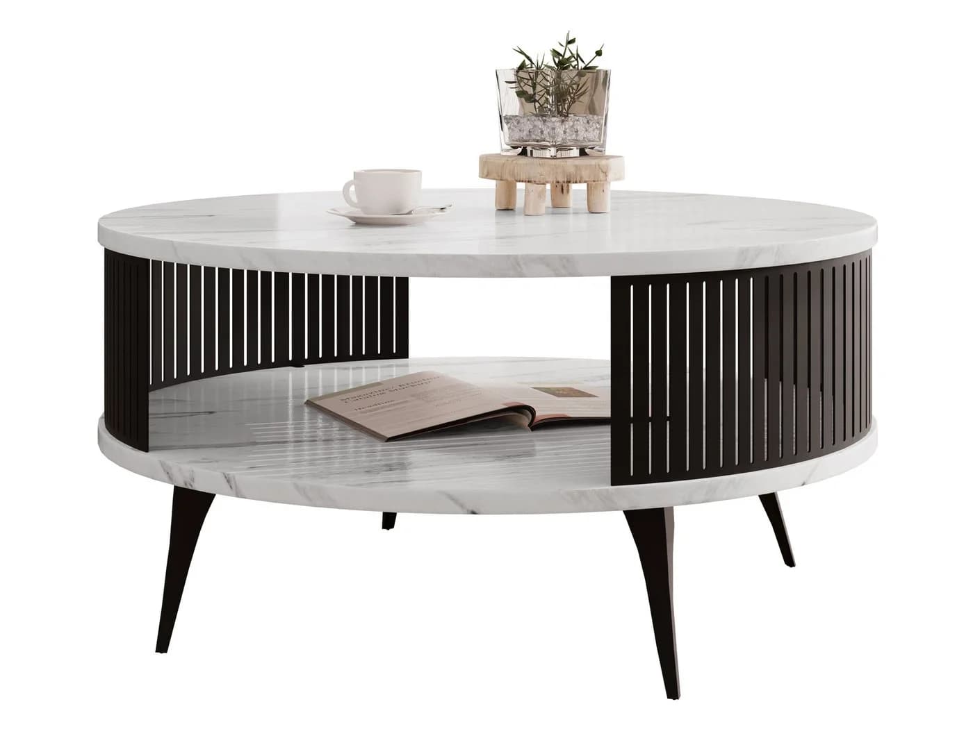 MIRJAN24 Couchtisch Roenni Stahl Schwarz Modern - Bild 3
