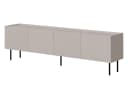 MIRJAN24 TV-Schrank Lucca 200 4D Beige Schwarz mit Stahlfüßen Bild 2