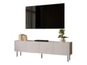 MIRJAN24 TV-Schrank Lucca 200 4D Beige Schwarz mit Stahlfüßen Bild 3