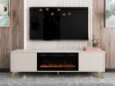 MIRJAN24 TV-Schrank Xylix 2D EF mit Elektrischem Kamin und LED-Flamme Bild 3