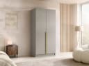 MIRJAN24 Kleiderschrank Bono I 2-türig Beige/Gold Bild 3