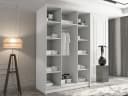 MIRJAN24 Kleiderschrank Calia II mit 3 Drehtüren, Spiegel, Metallgriffe Bild 4