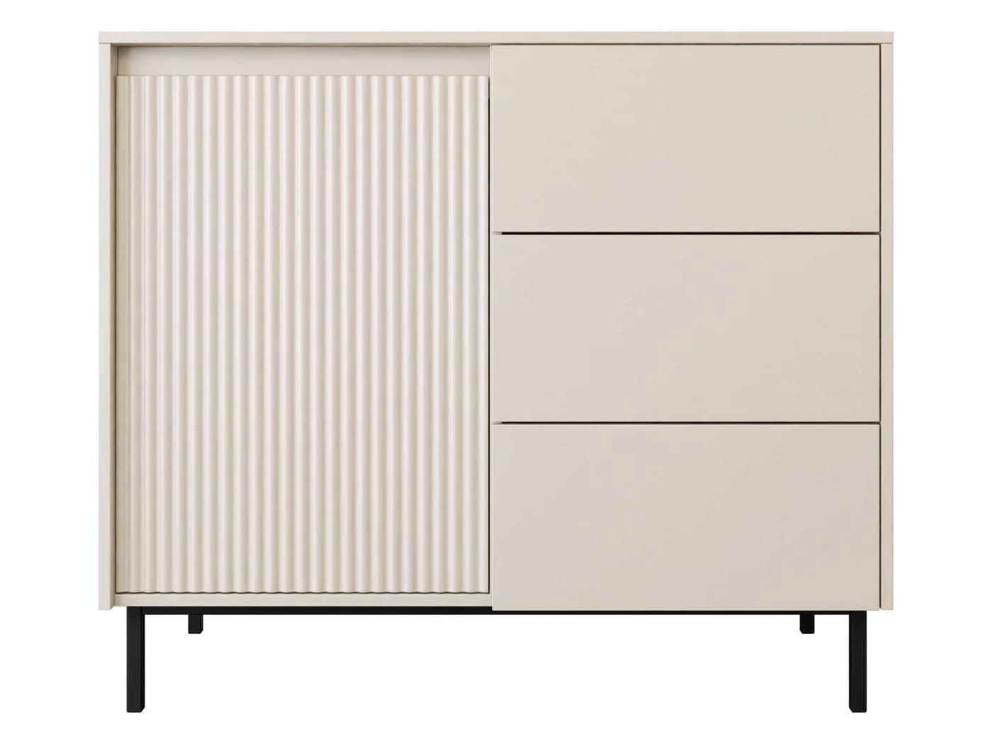 MIRJAN24 Kommode Ozmi 1D3SZ Beige Push-to-Open - Bild 2